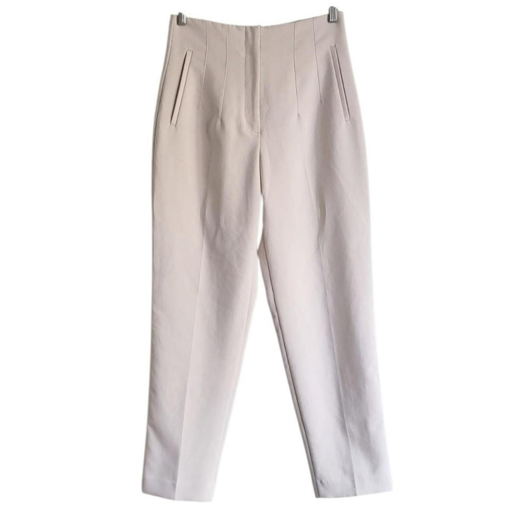 Zara Beige High Waisted Pants